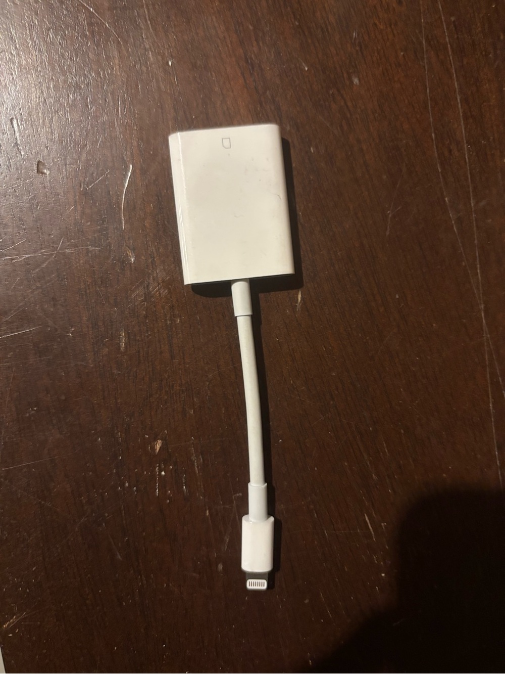 Memory card to iphone cable
